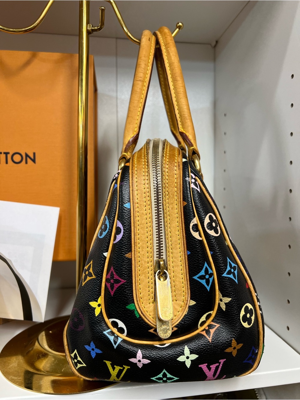 🔥🔥 LOUIS VUITTON Priscilla Monogram Multicolore Multicolor Handbag - Picture 7 of 14